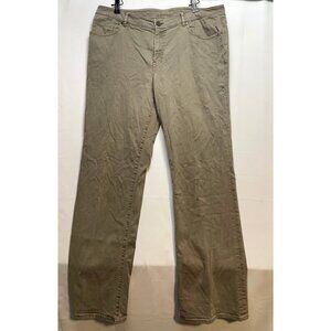 Elie Tahari jeans womens 14 36 x 34 Nicola classic straight high waist brown